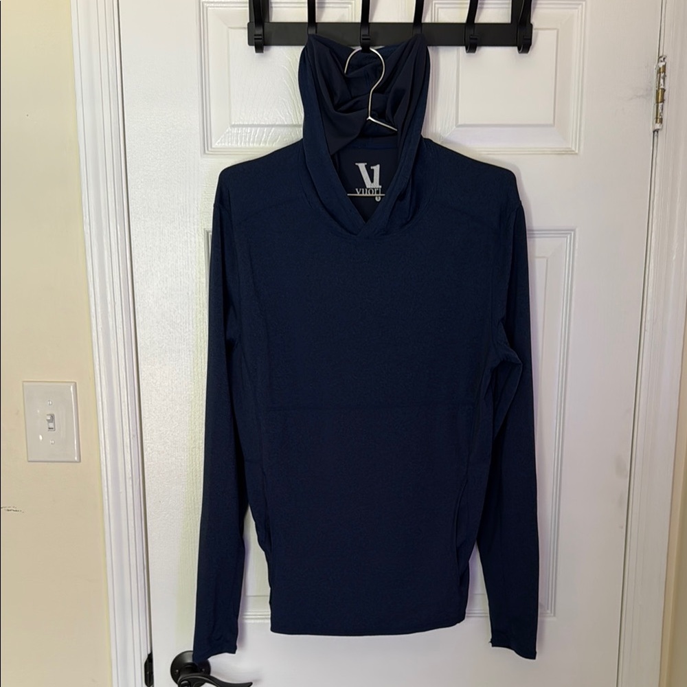 Vuori - Navy Blue - Performance Hoodie Shirt Jacket - Men’s Small